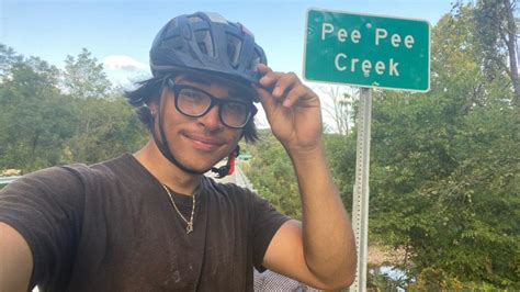 This cyclist rode 4,000km from Poo Poo Point to Pee Pee Creek